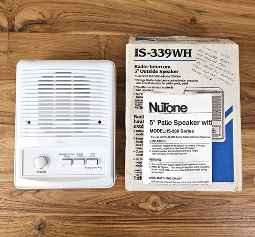 Nutone 339wh radio - nutone, 5"
