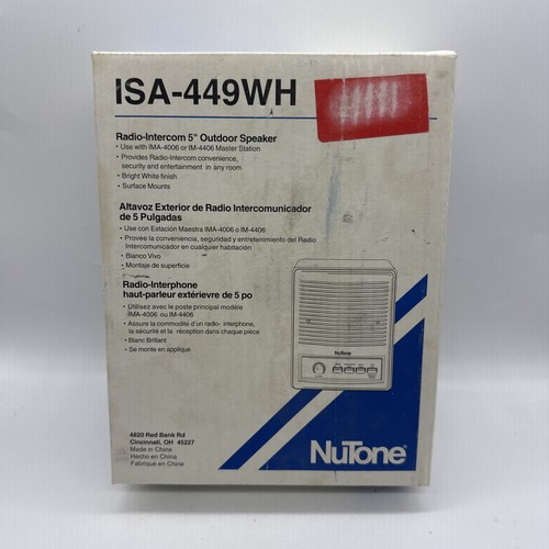 Nutone isa 449wh outdoor - isa-449wh,
