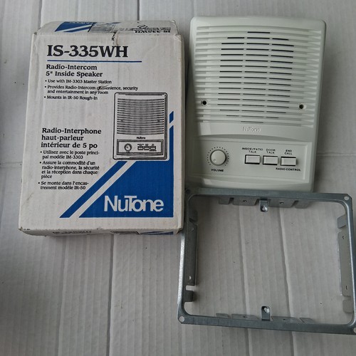 Nutone 335wh radio intercom - nutone, is-335wh